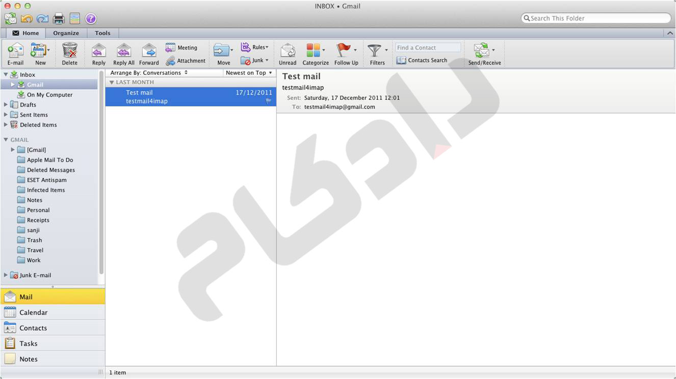نرم افزار Outlook 2011